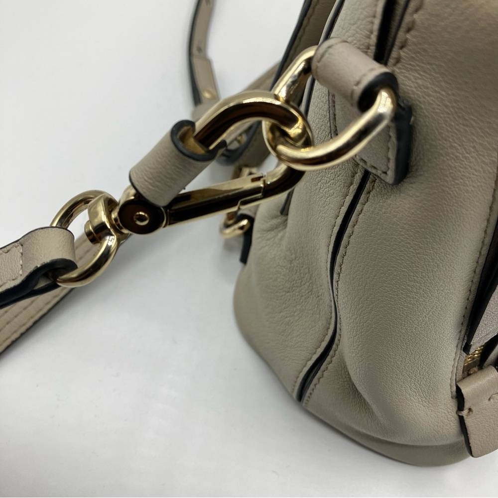 Chloé Grey Leather & Suede Mini Faye Backpack - Picture 7 of 16